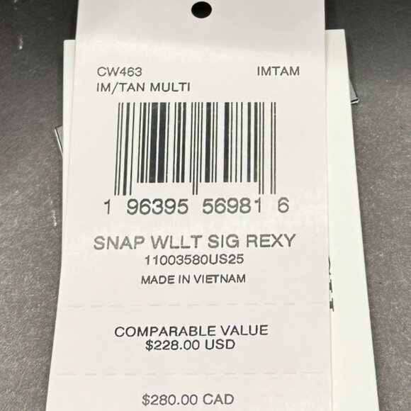 Coach Brown Wallet with Colorful Astronaut Dinosaur 🦖 Design - Picture 7 of 7